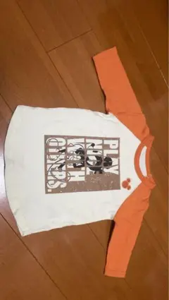 ベルメゾン　ミッキーマウスプリント 七分袖Tシャツ 100cm
