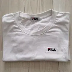 【新品、未使用】FILA ホワイト Tシャツ ポケット付き