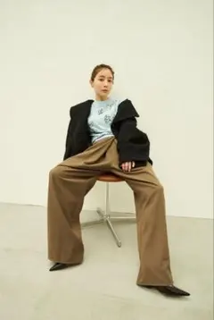 田中みな実×CLANE TUCK HERRINGBONE SLACKS 即完品