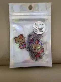 オーロラホログラムクリアシール　日焼けキティ