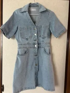 ZARA デニムミニワンピース