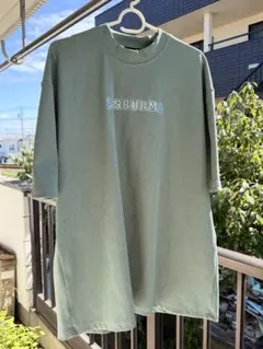 SISBURMA ロゴ刺繍 Tシャツ グリーン