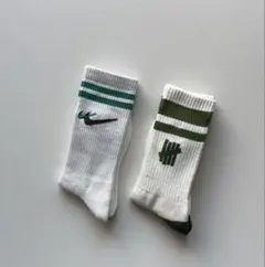 新品　UNDEFEATED Nike クルーソックス 2足セット