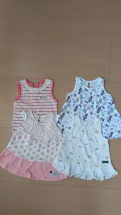 子供夏服　ノースリーブ4枚セット