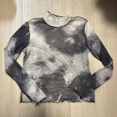 SHEIN Mサイズ ハイネック長袖シアーシャツ