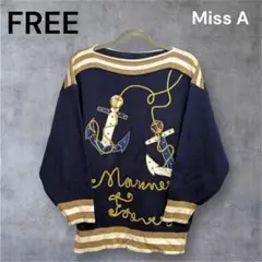 MissA FREE ヴァレンチノ セカンドライン マリン ヴィンテージ ニット