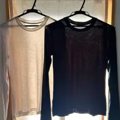 ユニクロ　極暖ヒートテック　カシミアブレンド　クルーネック　M ２枚セット