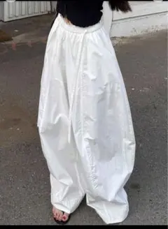 SHEIN Dazy シンプルゆったりリラックス白パンツ111891074