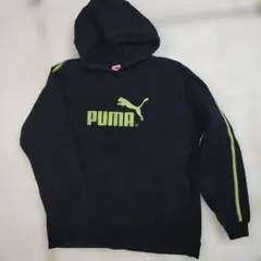 PUMA プーマ パーカー ブラック×ライムグリーン