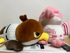 福岡ソフトバンクホークス 鷹ぬいぐるみ2等 2体セット