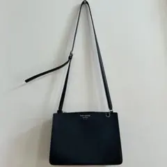 kate spade ブラックショルダーバッグ
