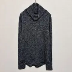 タートルネック カットソー 【S】グレー トップス 指穴あり 大人カジュアル