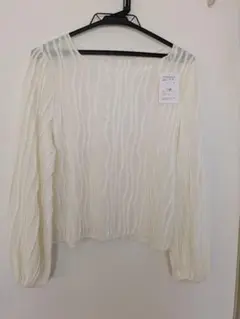 新品ノーリーズ シースルー プルオーバー バルーンスリーブ 38