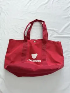 ミキハウス　赤　トートバッグのサムネイル