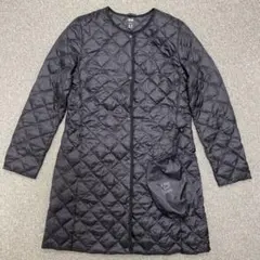 ユニクロ ウルトラライトダウン コンパクトコートL黒ダイヤキルト