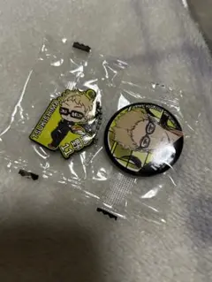 ハイキュー！！ くら寿司 月島蛍 缶バッジ ラバーマスコット