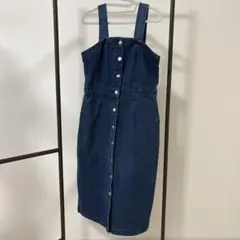 デニムジャンパースカートネイビー