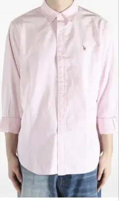Polo Ralph Lauren ピンク ストライプ　長袖シャツ