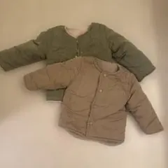 オリーブグリーン・ベージュ ジャケット