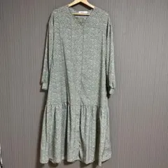 Niko and… ニコアンド 長袖花柄ワンピース