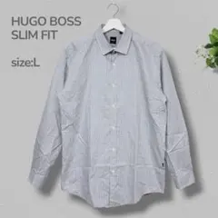 HUGO BOSS ヒューゴボス SLIMFIT長袖シャツ グレー Lのサムネイル