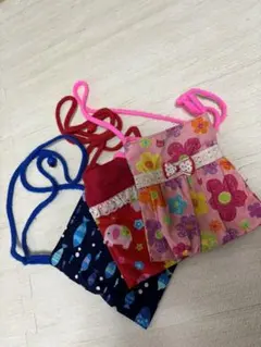 ハンドメイド サコッシュ 3点セット