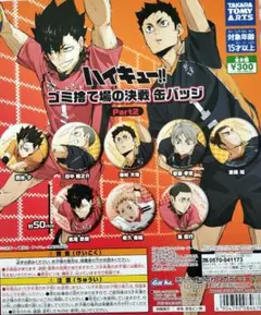 【コンプリート】【8種】ハイキュー!!　ゴミ捨て場の決戦　缶バッジ　Part2