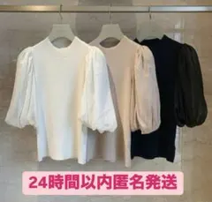 スナイデル　シアースリーブニットプルオーバー