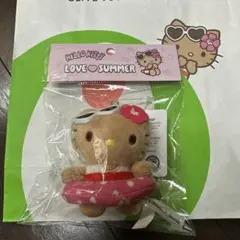 【韓国限定】日焼け　キティ オリーブヤング×サンリオ　ぬいぐるみ キーホルダー