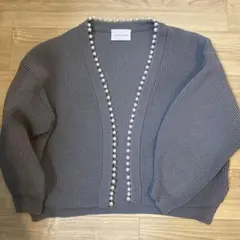 ADAM ET ROPÉ グレー カーディガン サイズF