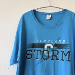 FRUIT OF THE LOOM STORM ロゴTシャツ L ブルーのサムネイル