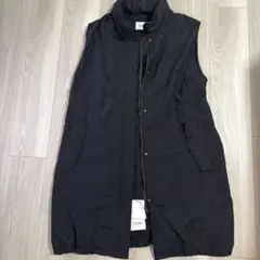 【新品　未使用】MAYSON GREY ノースリーブ フード付きベスト ブラックのサムネイル