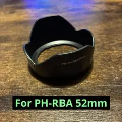 렌즈 후드 호환 PH-RBA 52mm 마운트 렌즈 후드 펜탁스