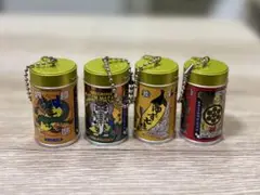 バンダイ　八幡屋礒五郎七味ガチャキーホルダー　4個セット