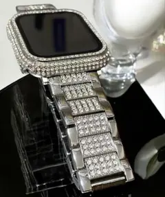 アップルウォッチ キラキラカバー ケースApple Watch バンドベルトD2