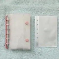 シール帳 A7 透明リフィル 10枚 シール台紙 ピンク プレゼント