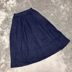 【アースミュージック】（F）ロングフレアスカート ギャザー カジュアル ライナー