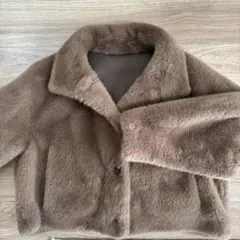 ブラウン　ファーコート