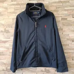 ⭐︎美品⭐︎ポロラルフローレン ナイロンジャケット（フード付）黒Mサイズ 2025年最新】POLO RALPH LAUREN メンズ ナイロンジャケットの