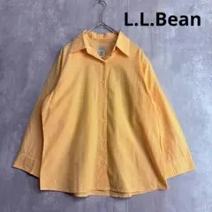 ♪エルエルビーン　レディース　シャツ　オレンジ　七分袖　夏