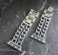 Apple Watch用シルバーチェーンバンド42/44/45/49mm