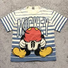 90s 逆さミッキー TEE ミッキーTシャツ Mickey&Co.