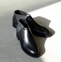 【美品】 BEAUTIFUL SHOES サイドゴアブーツ 23.5 ブラック