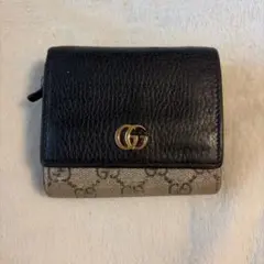 Gucci GGマーモント二つ折り財布 ブラック