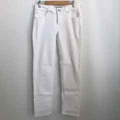 コントワーデコトニエ ホワイト ホワイトデニム スリムパンツ JP11/L