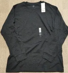UNIQLO ソフトタッチクルーネックT XL ダークグレー