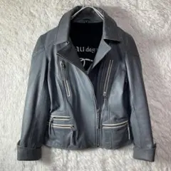 美品 DEGNER FRAU デグナー 羊革 ダブルライダースジャケット M