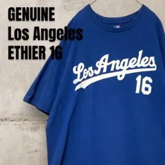 古着ジェニュイン ロサンゼルスドジャース アンドレ・イーシアー Tシャツ2XL