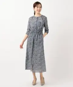 極美品⭐︎ハグオーワー ワンピース リバティプリント マロリープリント 花柄 胸元シャーリングの小花柄ミディアムワンピース – ONE PEACE ONLINE