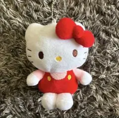【新品未使用】ハローキティ ぬいぐるみ ストラップ付き マスコットポーチ